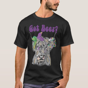 Camiseta Vacas Altas de Mardi Gras Con Cerveza