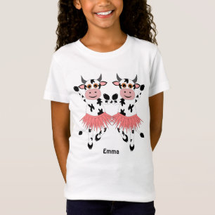 Camiseta Vacas bailadoras cortas y divertidas