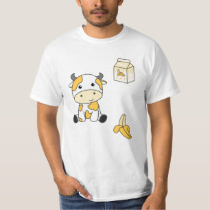Camiseta Vacas bananeras japonesas Kawaii retro