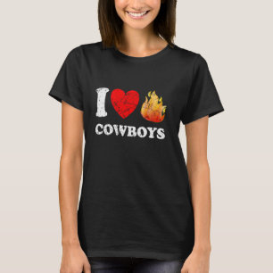 Camiseta Vacas Calientes I Heart Distressed Me Encantan Los