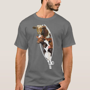 Camiseta Vacas De Acuarela Para Vaquera, Ganadera Láctea, F