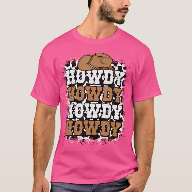 Camiseta Vacas de Howad Imprimen Tex Vaquera de la zona occ (Anverso)