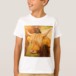Camiseta Vacas de la montaña, ganado escocés