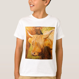 Camiseta Vacas de la montaña, ganado escocés