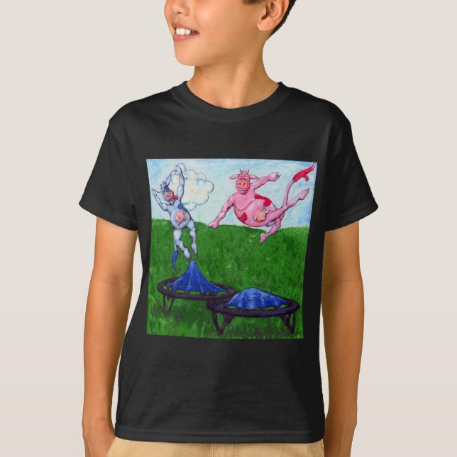 Camiseta Vacas del trampolín (Anverso)