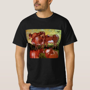 Camiseta Vacas (después de Jordania) de Vincent van Gogh