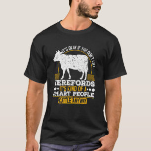 Camiseta Vacas Hereford Ganado Ganadero Gente Inteligente G