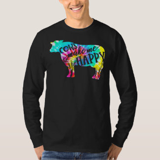 Camiseta Vacas me hacen feliz Día de la Madre Vaca Agricult