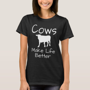 Camiseta Vacas Mejoran La Vida De Los Agricultores De Leche