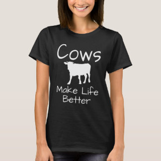 Camiseta Vacas Mejoran La Vida De Los Agricultores De Leche