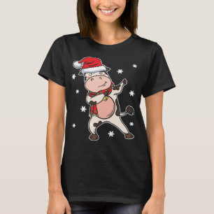 Camiseta Vacas Navidades Vaca Vaca Raras Navidades Dabbing 