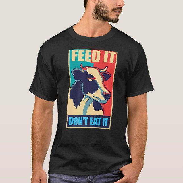 Camiseta Vacas protejan a los animales leche vegetariana ve (Anverso)