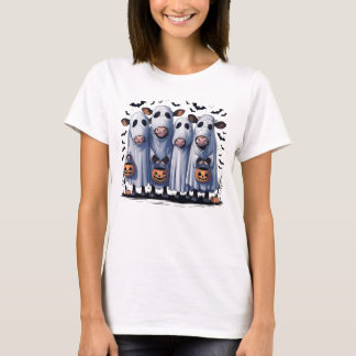 Camiseta Vacas realistas con disfraces fantasma