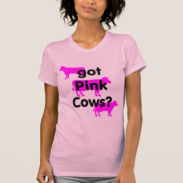 Camiseta Vacas rosadas conseguidas (Anverso)