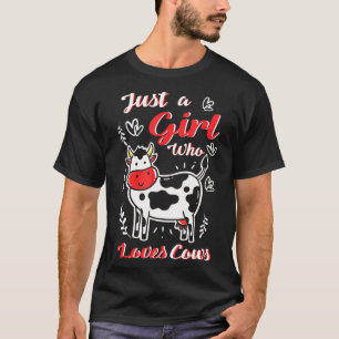Camiseta Vacas: Un Chica que ama al carnicero agricultor
