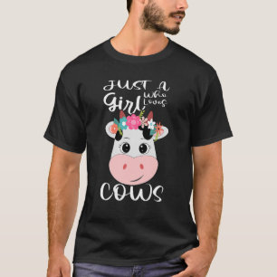 Camiseta Vacas: Un Chica que ama la leche de carnicero de c