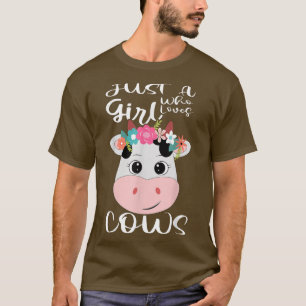 Camiseta Vacas: Un Chica que ama la leche de carnicero de c