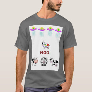Camiseta Vacas/Unicow, naves espaciales, OVNI, lindas