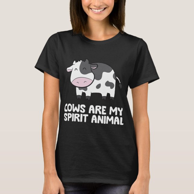 Camiseta vacas vacas vacas bovinas son mis espíritus animal (Anverso)