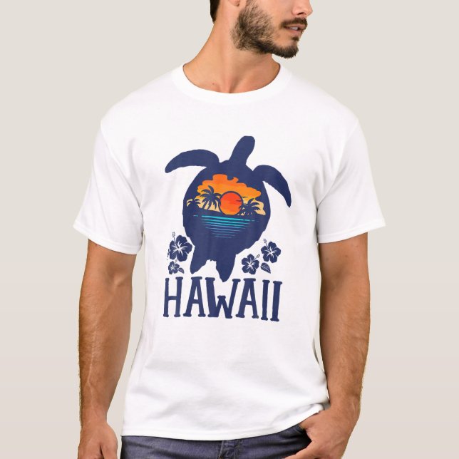 Camiseta Vacati de la familia Hawaii con tortugas marinas (Anverso)