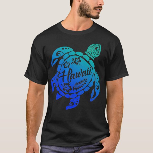 Camiseta Vacati de la familia Hawaii con tortugas marinas (Anverso)