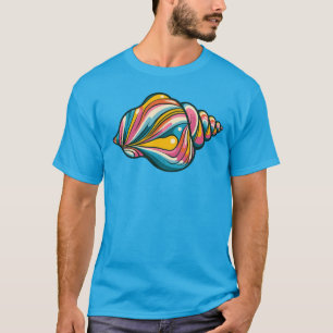 Camiseta Vacation Beach Seashell Whimsical Pop Art
