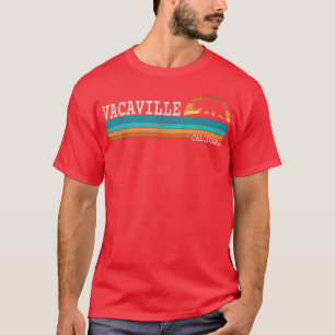 Camiseta Vacaville California State Bear Retro Sunset