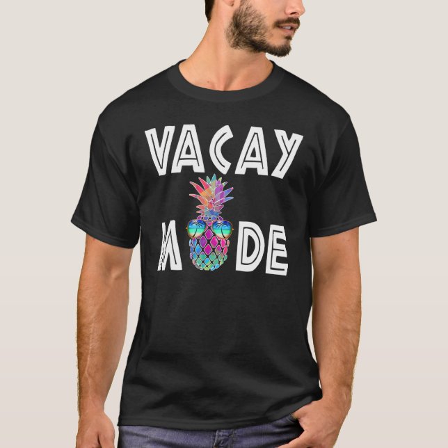 Camiseta Vacay Mode Aloha Beaches Attire Wear Guay Pineappl (Anverso)