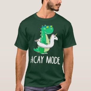 Camiseta Vacay Mode Cute Dinosaur T Shirt Funny Family