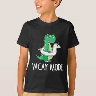 Camiseta Vacay Mode Cute Dinosaur T Shirt Funny Family Vaca