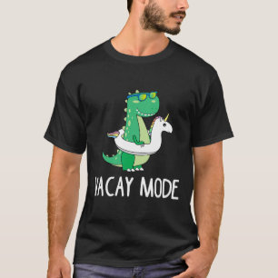 Camiseta Vacay Mode Cute Dinosaur T Shirt Funny Family Vaca