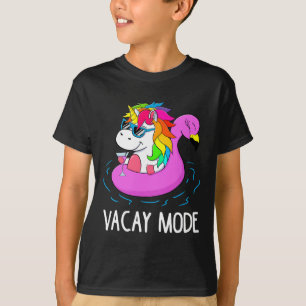 Camiseta Vacay Mode Cute Unicorn Funny Family Vacation Gift