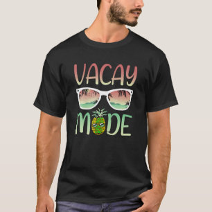 Camiseta Vacay Mode Funny Ananas con gafas de sol en Vacay