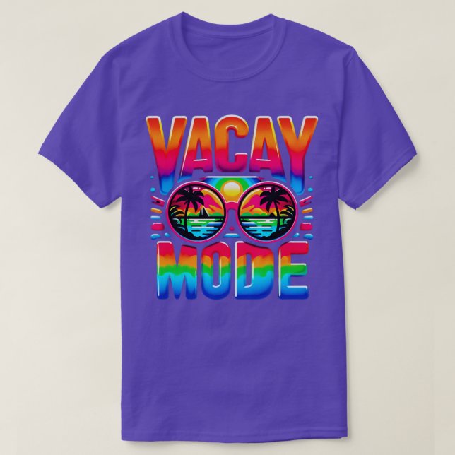 Camiseta Vacay Mode Palm Beach Vacaciones Summer Getaway Ho (Diseño del anverso)