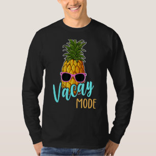 Camiseta Vacay Mode Pineapple Con Gafas De Sol Summer Vacat