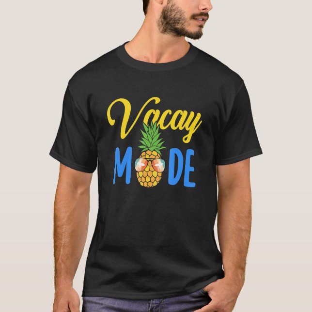 Camiseta Vacay Mode Pineapple Family Vacation Beach (Anverso)