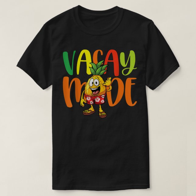 Camiseta Vacay Mode Pineapple Funny Family Summer Vacation  (Diseño del anverso)