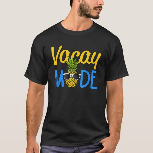 Camiseta Vacay Mode Pineapple Funny Family Vacation Beach H (Anverso)