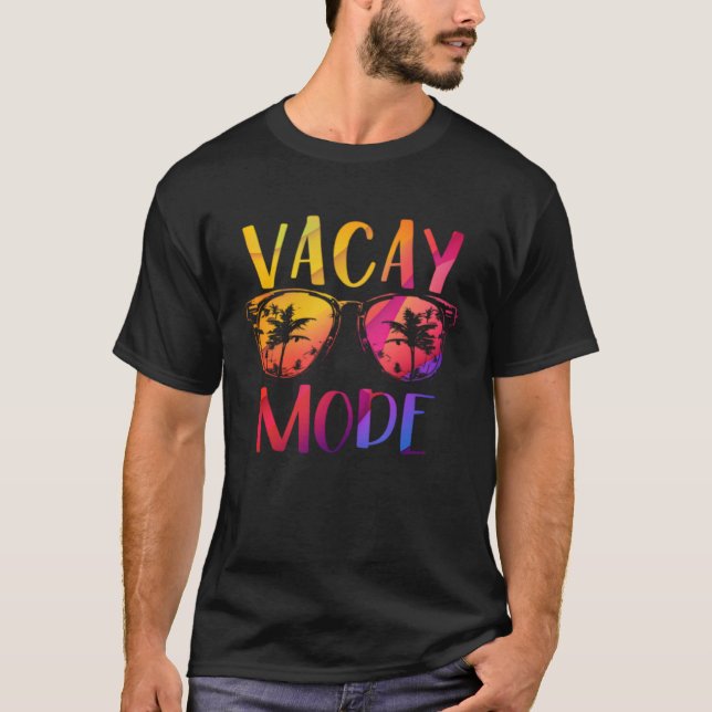 Camiseta Vacay Mode Retro Vacation Summer Cruise Holiday Va (Anverso)