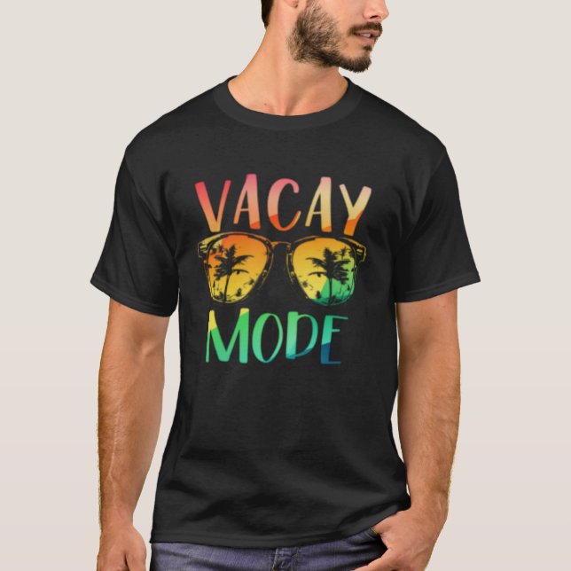 Camiseta Vacay Mode Retro Vacation Summer Cruise Holiday Va (Anverso)