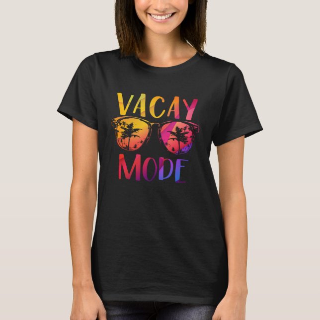 Camiseta Vacay Mode Retro Vacation Summer Cruise Holiday Va (Anverso)