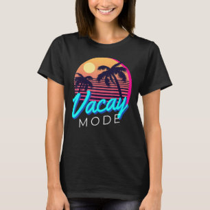 Camiseta Vacay Mode Sungafas Vintage Summer Holida