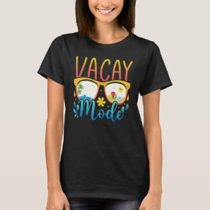 Camiseta Vacay Mode Vacation Summer Sunglass Beach Palm