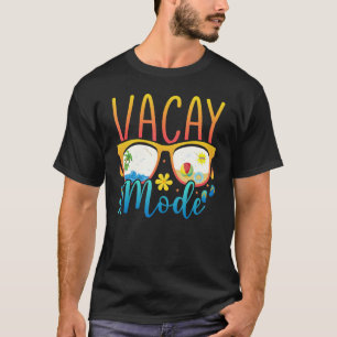 Camiseta Vacay Mode Vacation Summer Sunglass Beach Palm