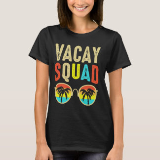 Camiseta Vacay Squad Funny Beach Summer Vacation Family Mat
