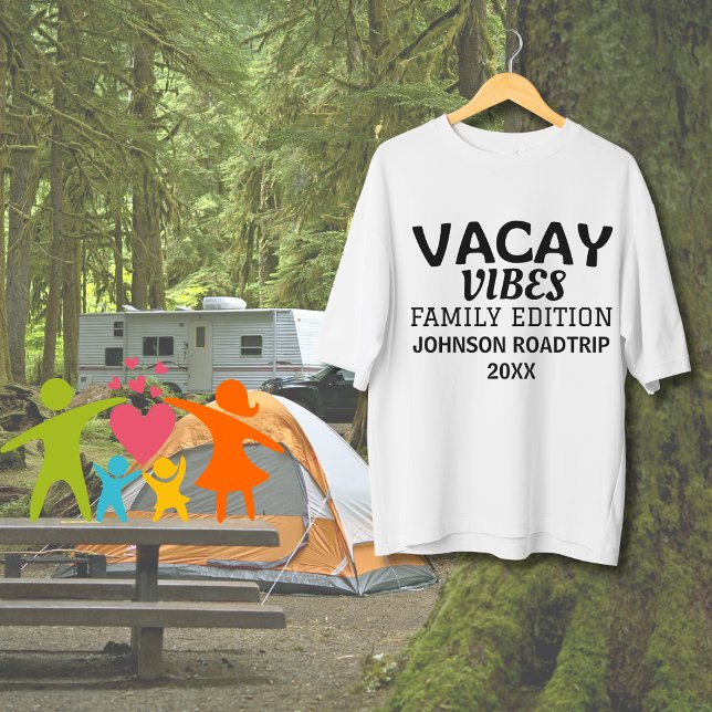 Camiseta Vacay Vibes Family Edition Roadtrip-trip Reunión F (Family Edition Roadtrip Family Reunion Matching T-shirts)