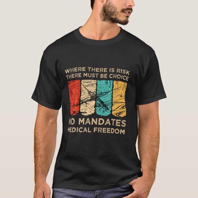 Camiseta Vaccine Anti Vaccine Medical Freedom No Mandates M (Anverso)