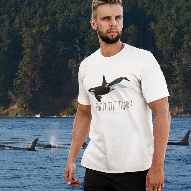Camiseta Vacía La Ballena Asesina De Orca Libre De Delfines (Subido por el creador)