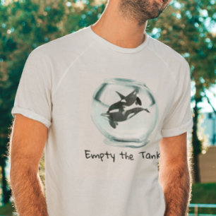 Camiseta Vaciar los Tanques Asesino de Derechos Animales Ta