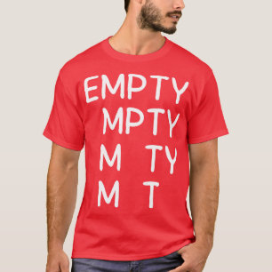 Camiseta vacío gracioso